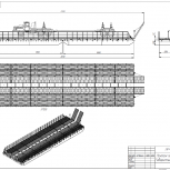 Понтонная платформа - паром, грузоподъемностью 45 тонн., Курган